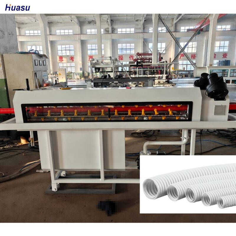Einkammer-Extrusionslinie für Wellrohre mit Schneider/Siemens-Elektrokomponenten, Nitriertiefe des Zylinders 0,4 bis 0,7 mm