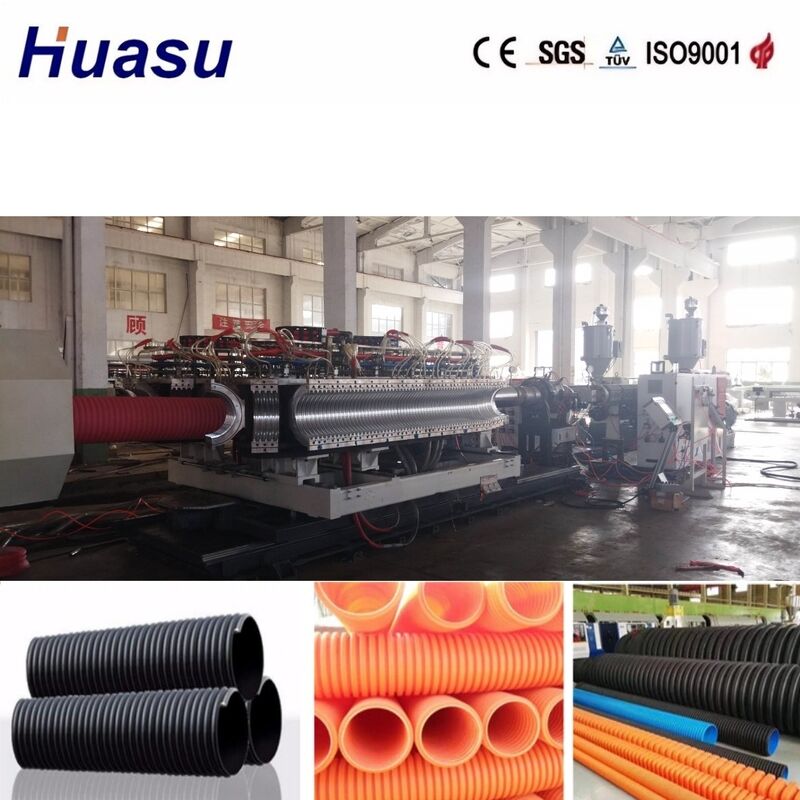 PLC-gesteuerte extrudierte Rohrleitung mit doppelten Wänden und mit einem Druckkopf aus Legierstahl mit einer Leistung von 100-3000 kg/h