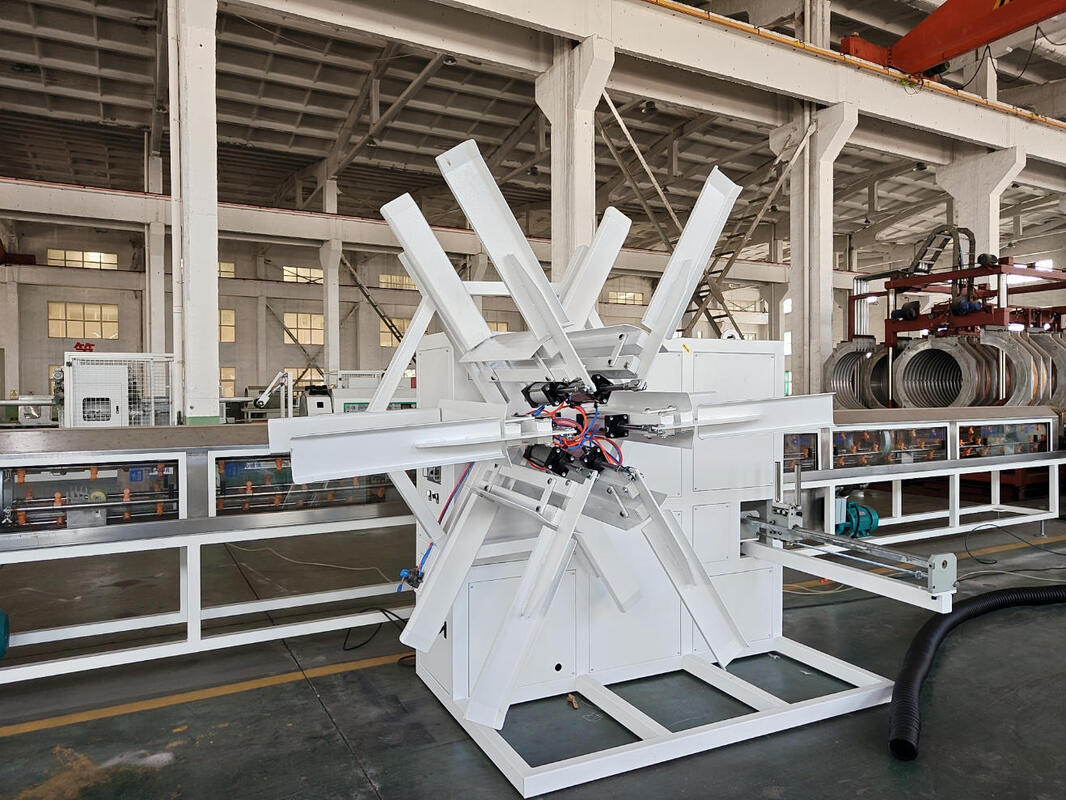 PP-Spiralrohr-Extrusionslinie einschließlich 100m Rollenwickler und HDPE-Rohrmaterial für industrielle Rohrlösungen