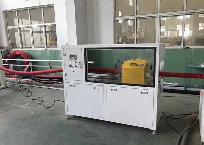 Pp.-PET DWC runzelte das Rohr, das Maschinen-Luftkühlungs-Kunststoffrohr-Extruder-Maschine herstellt