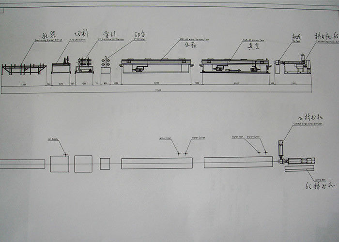 Einzelne Wand-gewölbte Rohr-Maschinen-Fertigungsstraße 200MM-400MM PVCs