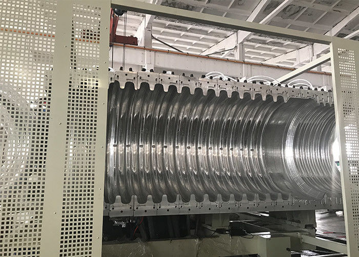 Rohr-Wölbestations-Extruder-Schneidemaschine-Perforator Sn4 Sn8 doppel-wandiger gewölbter