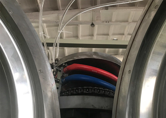 Plastik-PVC-HDPE Rohr-Verdrängungs-Maschinen-doppel-wandige gewölbte Rohr-Linie des PET-pp.