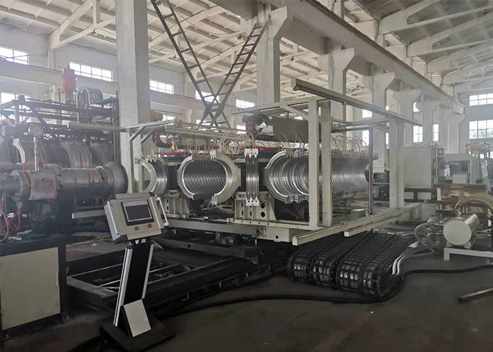 Hochgeschwindigkeits-pp.-PET einzelne Wand-doppel-wandiger gewölbter Rohr-Extruder, der Maschine herstellt