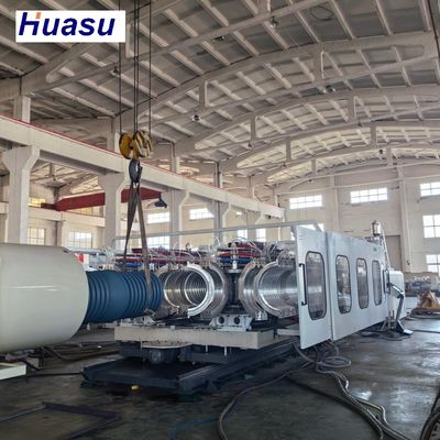 HDPE DWC Pipe Extrusion Line for Electric Cable Conduit 32-1600mm