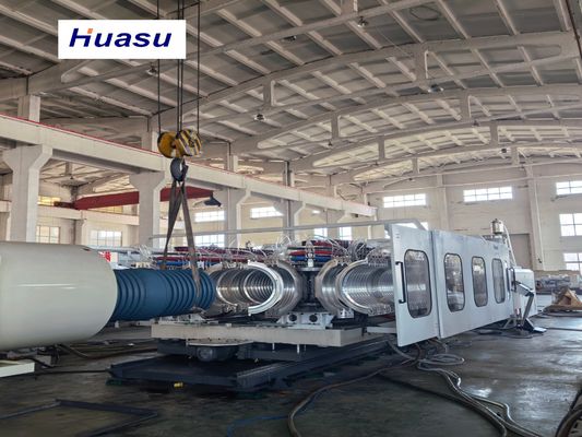 32-1600mm Automatic PVC Pipe Extrusion Line with Siemens PLC System for Double Wall Corrugated Pipe Production
