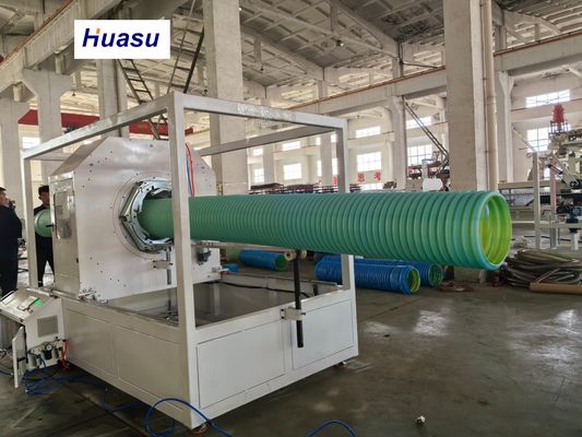32-1600mm Automatic PVC Pipe Extrusion Line with Siemens PLC System for Double Wall Corrugated Pipe Production