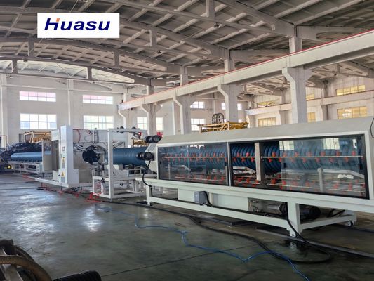 32-1600mm Automatic PVC Pipe Extrusion Line with Siemens PLC System for Double Wall Corrugated Pipe Production