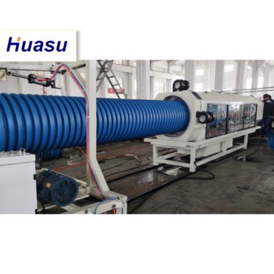 Automatic DWC Pipe Extrusion Line with Siemens PLC and High Speed for PVC PE MPP PA HDPE
