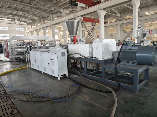 Water Drainage Twin Screw Extruder Pvc Pipe Extrusion Line