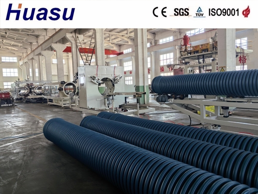 Siemens HDPE Double Wall Corrugated Pipe Extrusion Line 500-2000Kg/h