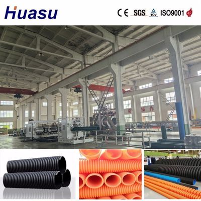 High Capacity 60-2000kg/h Plastic Pipe Extrusion Line with 38CrMoAlA Extruder Material for 32-1600mm Pipe Diameter