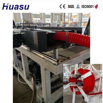 Air Cooling And Water Cooling Cable Protection Pipe Extrusion Line With Single Screw Extruder And PLC Remote Control