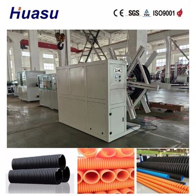 Energy Saving Single Wall Corrugated Pipe Extrusion Line with Siemens PLC Control for 32mm-1600mm Pipe Diameter
