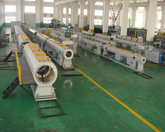 Water Supply PVC Pipe Production Line , 60-250KW PVC Pipe Extrusion Machine