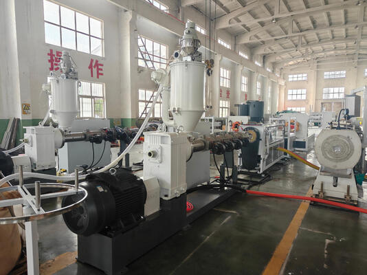 Non dust Cutting Spiral Pipe Extrusion Line Featuring Semi automatic to Fully Automatic Options for Workflow Management