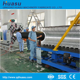 Corrugated PLC ID 200mm HDPE PVC DWC Pipe Machine
