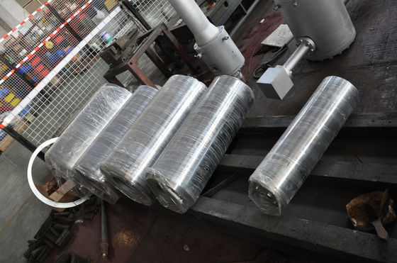 Two Extruders 37kw 250mm PVC HDPE Pipe Extrusion Line