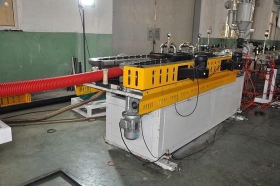120kg/H OD110mm Double Wall Corrugated Pipe Extrusion Line