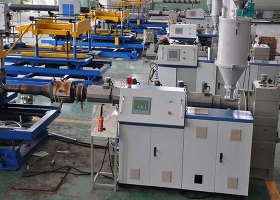 HDPE PVC Single Wall Corrugated Pipe Extrusion Line