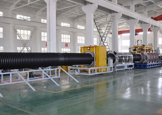 Helical Gear 600kg/H 800mm HDPE DWC Pipe Machine
