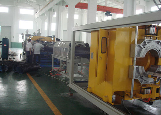 HDPE PP DWC Double Wall Corrugated Pipe Machinery With Siemens HMI System