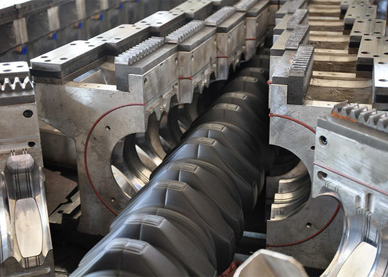 PVC PE PP Single Wall Corrugated Pipe Making Machine 250mm Pipe Diameter