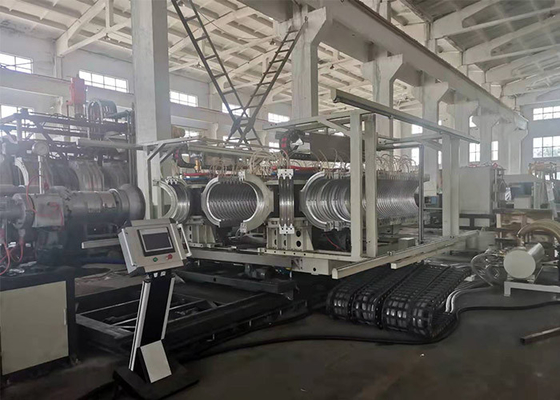 High Speed PP PE Single Wall Double Wall Corrugated Pipe Extruder Making Machine